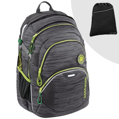 Školský batoh Coocazoo JobJobber2, Black Knit