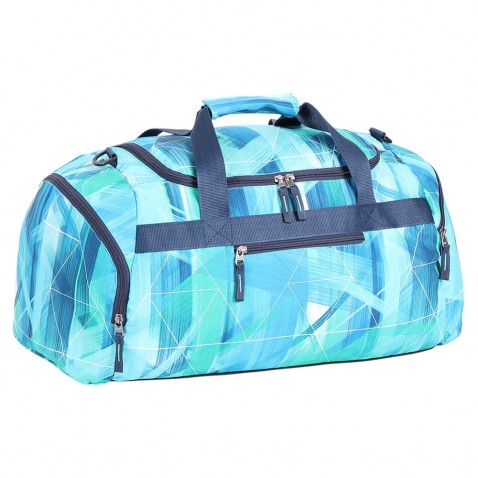 Športová cestovná taška Spirit modrá sqaure