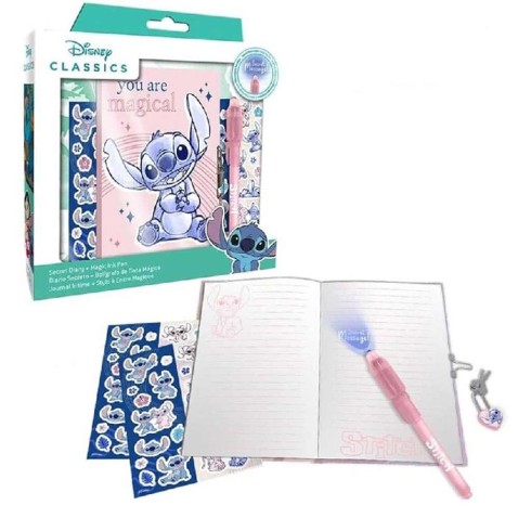 Denník na zámok s magickým perom STITCH
