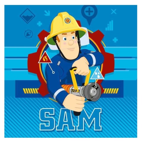 Magický uteráček Požiarnik Sam blue