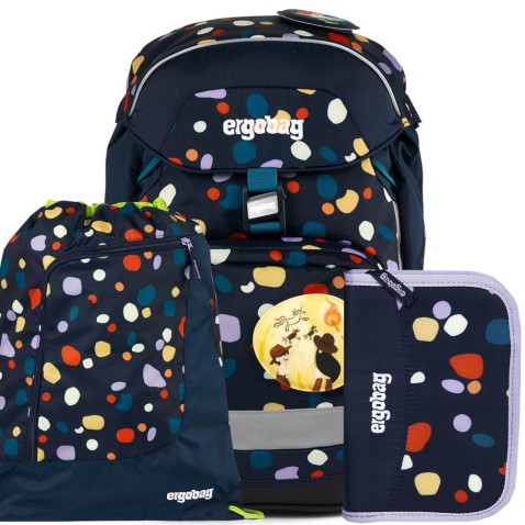 Školský batoh pre prváka Ergobag Prime Mosaic SET