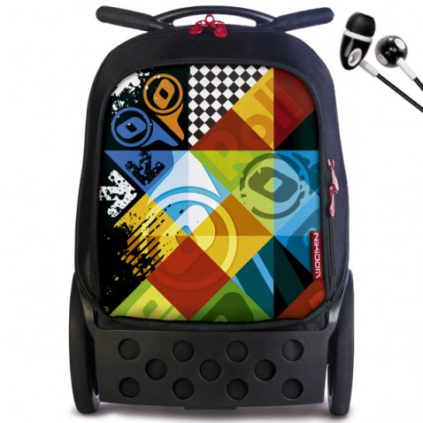 Školská taška Nikidom Roller Logomania na kolieskach