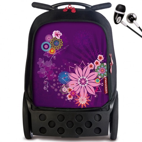 Školská taška Nikidom Roller XL Bloom na kolieskach