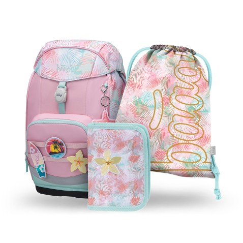 Školský batoh BAAGL Airy Plus Sunset – 3-dielny set