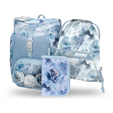 Školský batoh BAAGL Airy Polar – 3-dielny set