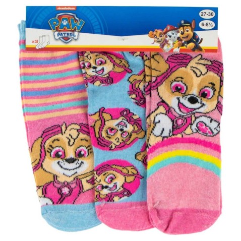 Ponožky Labková patrola Skye 3pack růžové