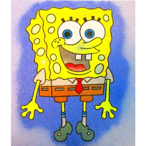 Maľovanie z piesku šablóna Spongebob
