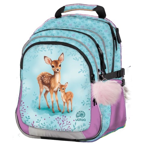 Školský batoh pre prvákov Ulitaa Klasik Srnečci