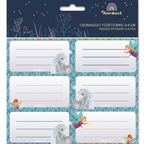 Menovky na zošity STARDUST 18ks