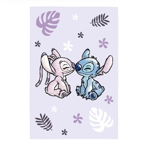 Detská fleecová deka Lilo a Stitch Purple