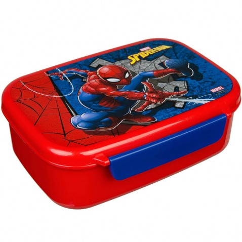 Desiatový box Spiderman červený