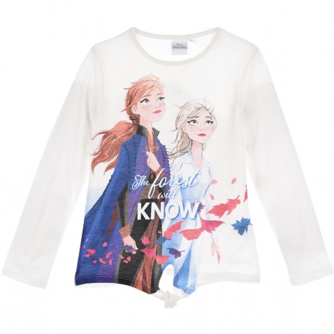 Dievčenské tričko Ľadové kráľovstvo DR biele