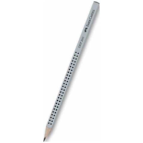 Grafitová ceruzka Faber-Castell Grip 2001 tvrdosť B strieborná