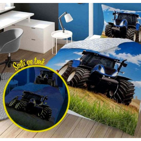 Obliečky Traktor zber svietiace
