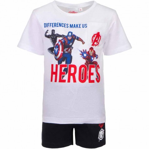 Detské pyžamo Avengers biele