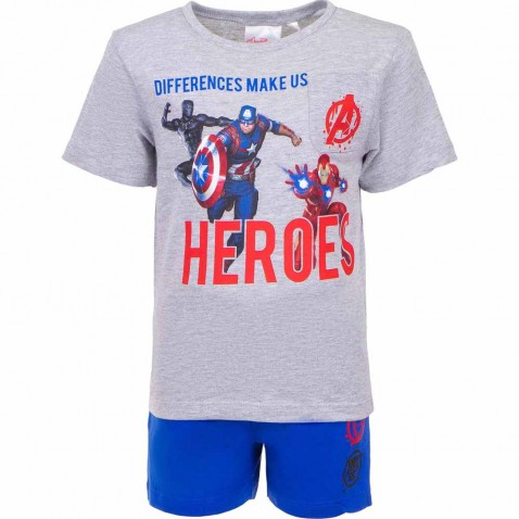 Detské pyžamo Avengers šedé