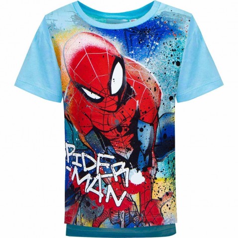 Tričko Spiderman KR modré