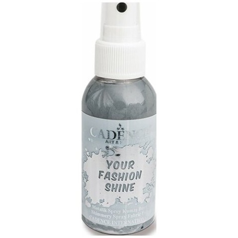 Farby na textil Cadence Your Fashion Shine šedá 100ml sprej