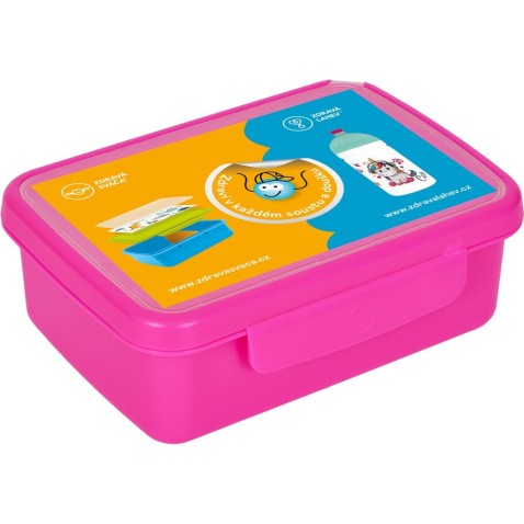 Box na desiatu Zdravá sváča - ružový flou