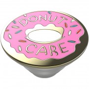 PopSockets PopTop Gen.2, Donut Care Enamel, smalt + kov, ružová šiška, výmenný vršok