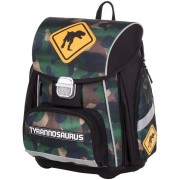 Školská taška PREMIUM T-rex a box A4 číry zdarma