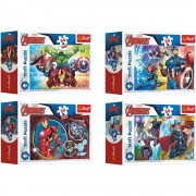 Minipuzzle 54 dielov Avengers / Hrdinovia 4 druhy