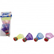 Loptičky / Košíčky na badminton farebné 4ks plast