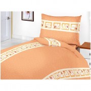 Bavlnené obliečky Medvedia rozprávka oranžová 90x130, 45x60