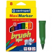 Popisovač Centropen 8773 Maxi Brush štetcový hrot 8 ks