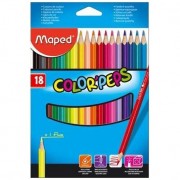 Pastelky Maped ColorPeps trojhranné tenké18 ks