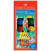 Vodové farby Faber-Castell 12 farieb so štetcom