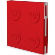 LEGO Zápisník s gelovým perom ako klipom - červený