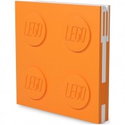 LEGO Zápisník s gelovým perom ako klipom - oranžový
