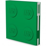 LEGO Zápisník s gelovým perom ako klipom - zelený