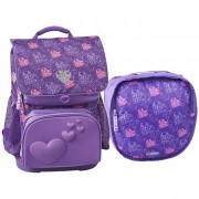Školská taška LEGO Friends Hearts Optimo 2dielny set a desiatový box zdarma