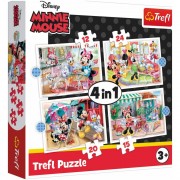 Puzzle 4v1 Minnie s priateľmi Disney