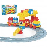 Wader Baby Blocks vlak s koľajami a stavebnicou