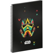 Špirálový blok Star Wars Black A5