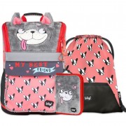 Školský set BAAGL Zippy Doggie taška + peračník + vrecko