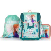 Školská taška Oxybag PREMIUM Frozen II 3dielny set a box A4 číry zdarma