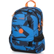 Študentský batoh OXY Sport blue shapes a kľúčenka zdarma