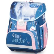 Školská taška Oxybag PREMIUM Unicorn magic a box A4 číry zdarma