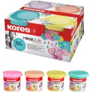 Hmota modelovacia Kores MAGIC CLAY PASTEL 4 farby