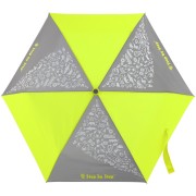 Detský skladací dáždnik s magickým efektom neónová žltá