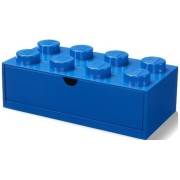 Stolný box LEGO 8 so zásuvkou - modrá