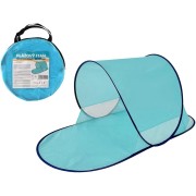 Stan plážový s UV filtrom samorozkladací polyester/kov ovál modrý