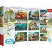 Trefl Puzzle 10v1 Zoznámte sa so všetkými dinosaurami