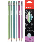 Ceruzka Kores trojhranná HB Grafitos Style 6ks