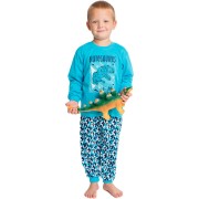 Detské pyžamo Bettymode DINOSAURUS T-REX dlhý rukáv