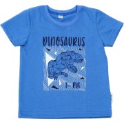 Detské tričko Bettymode DINOSAURUS krátky rukáv, modrá